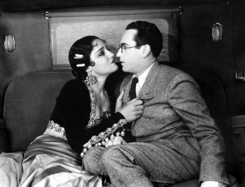 Constance Cummings y Harold Lloyd en Movie Crazy