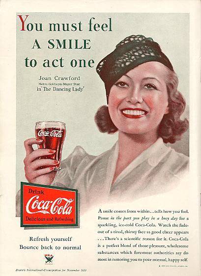 Joan Crawford - Anuncio Coca Cola