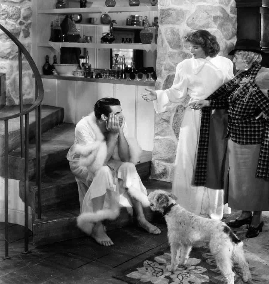 Cary Grant, Katharine Hepburn y Mary Robson