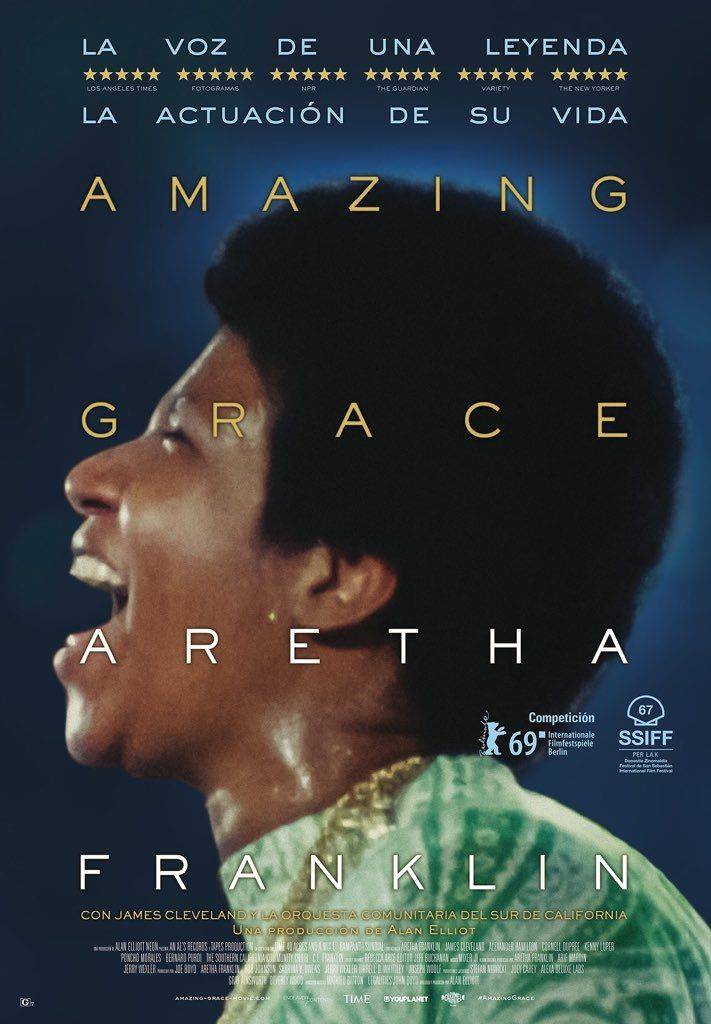 Poster película Amazing Grace - Aretha Franklin