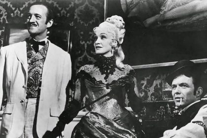 David Niven, Marlene Dietrich, Frank Sinatra en La vuelta al mundo en 80 días