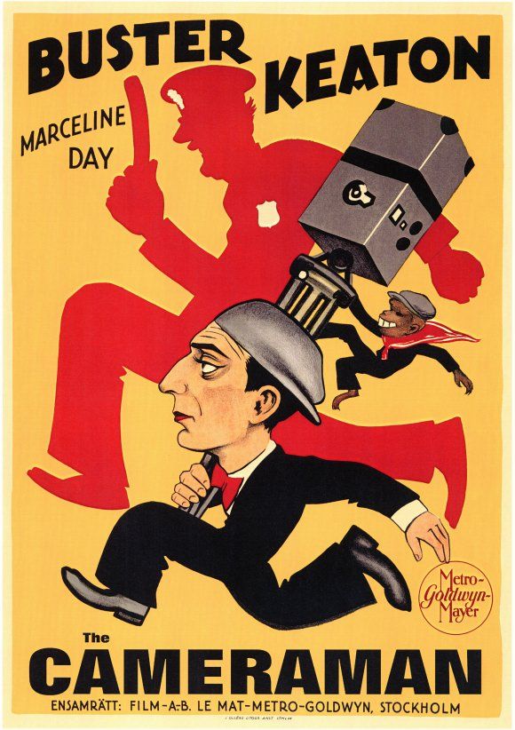 El cameraman de Buster Keaton - Cartel original
