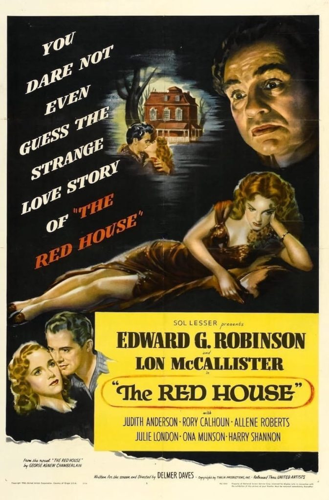 La casa roja de Delmer Daves - Cartel original