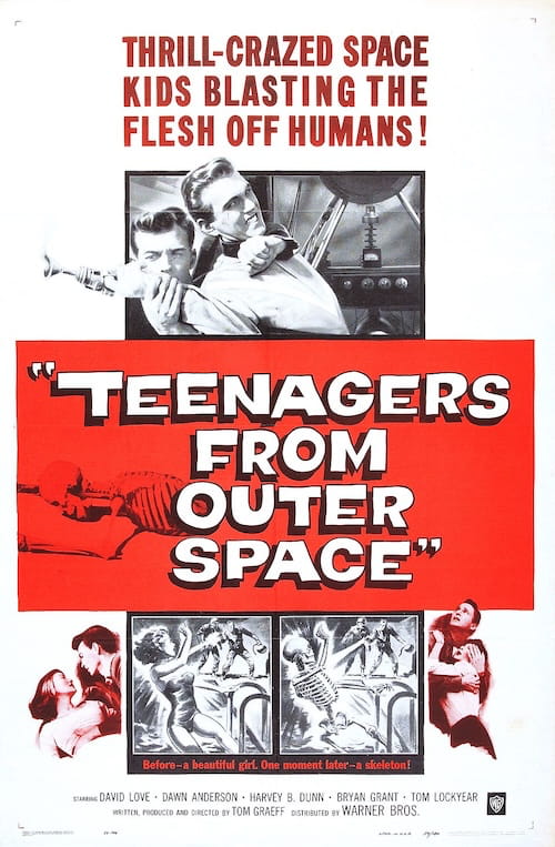Teenagers from Outer Space, 1959 - Cartel original