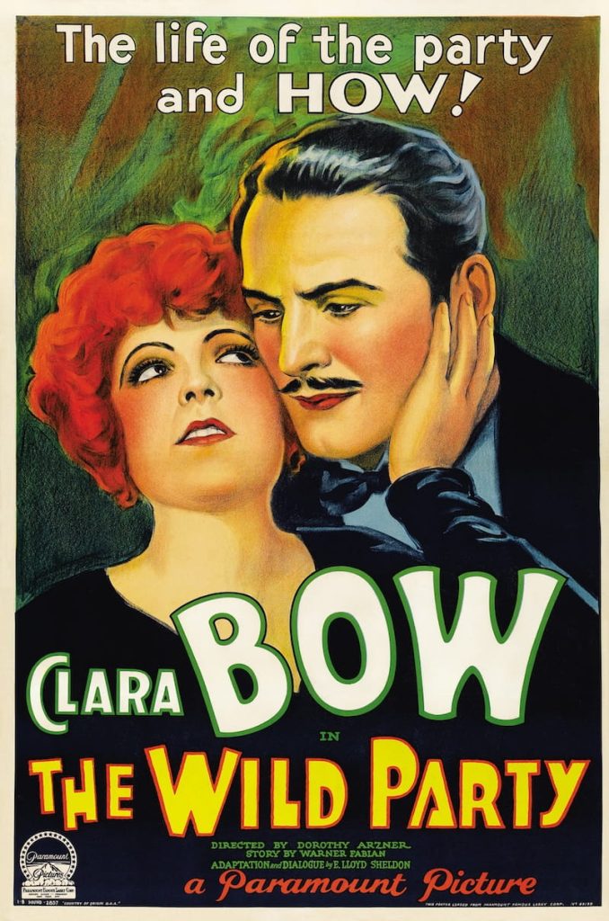 The Wild Party - Clara Bow - Cartel original