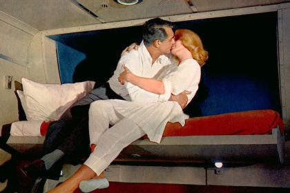 Con la muerte en los talones - Cary Grant y Eva Marie Saint