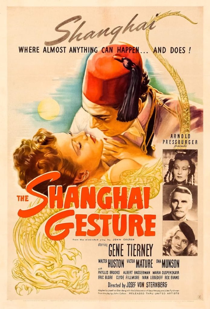 El embrujo de Shanghái (The Shanghai Gesture, 1941) - Cartel original
