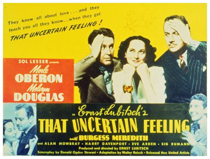 Lo que piensan las mujeres (That Uncertain Feeling, 1941) - Cartel original
