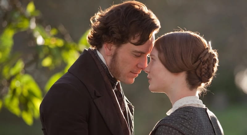 Mia Wasikowska y Michael Fassbender en Jane Eyre