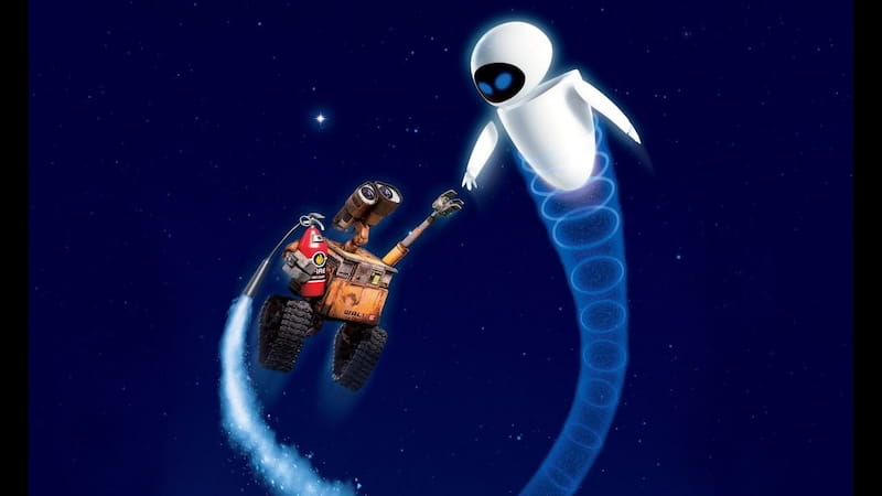 Wall-E y EVA bailando